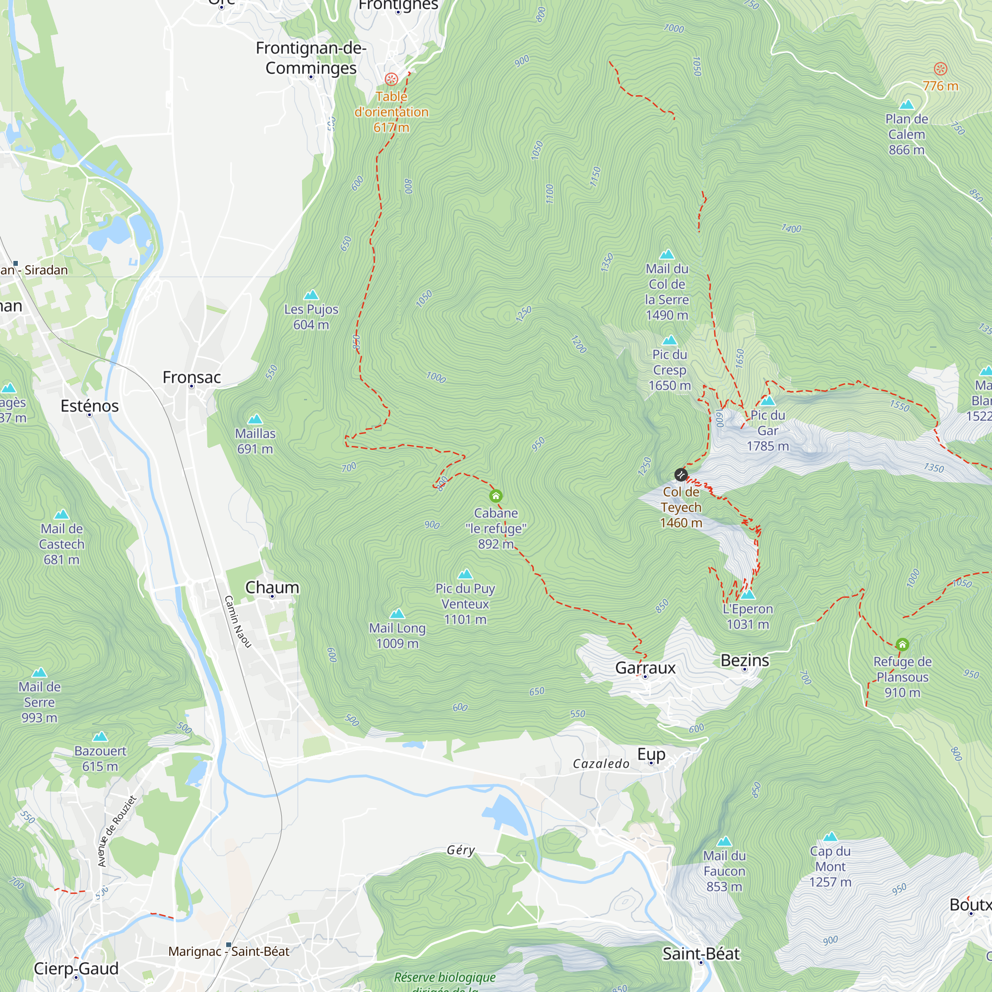 Cabane "le refuge" map