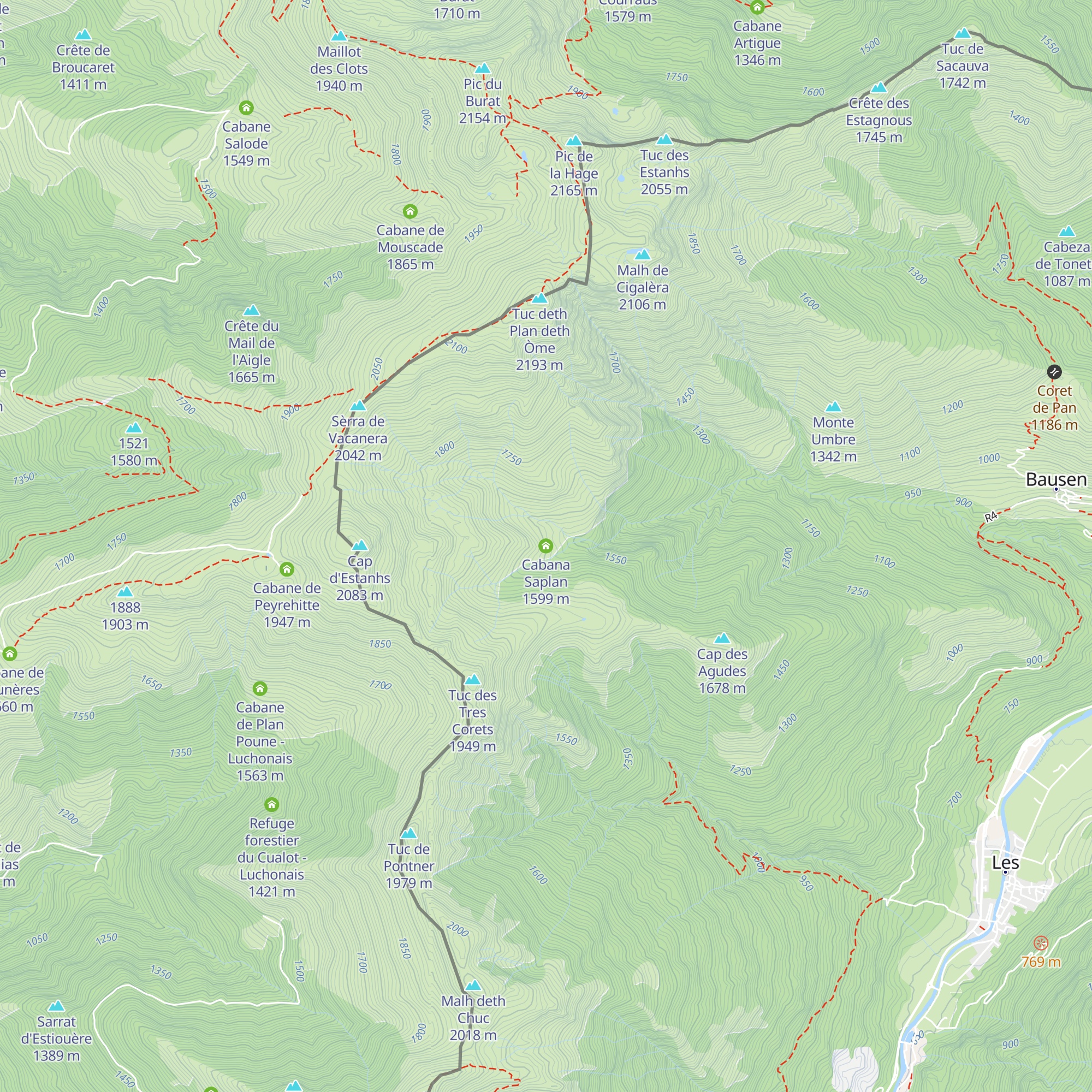 Cabana Saplan map