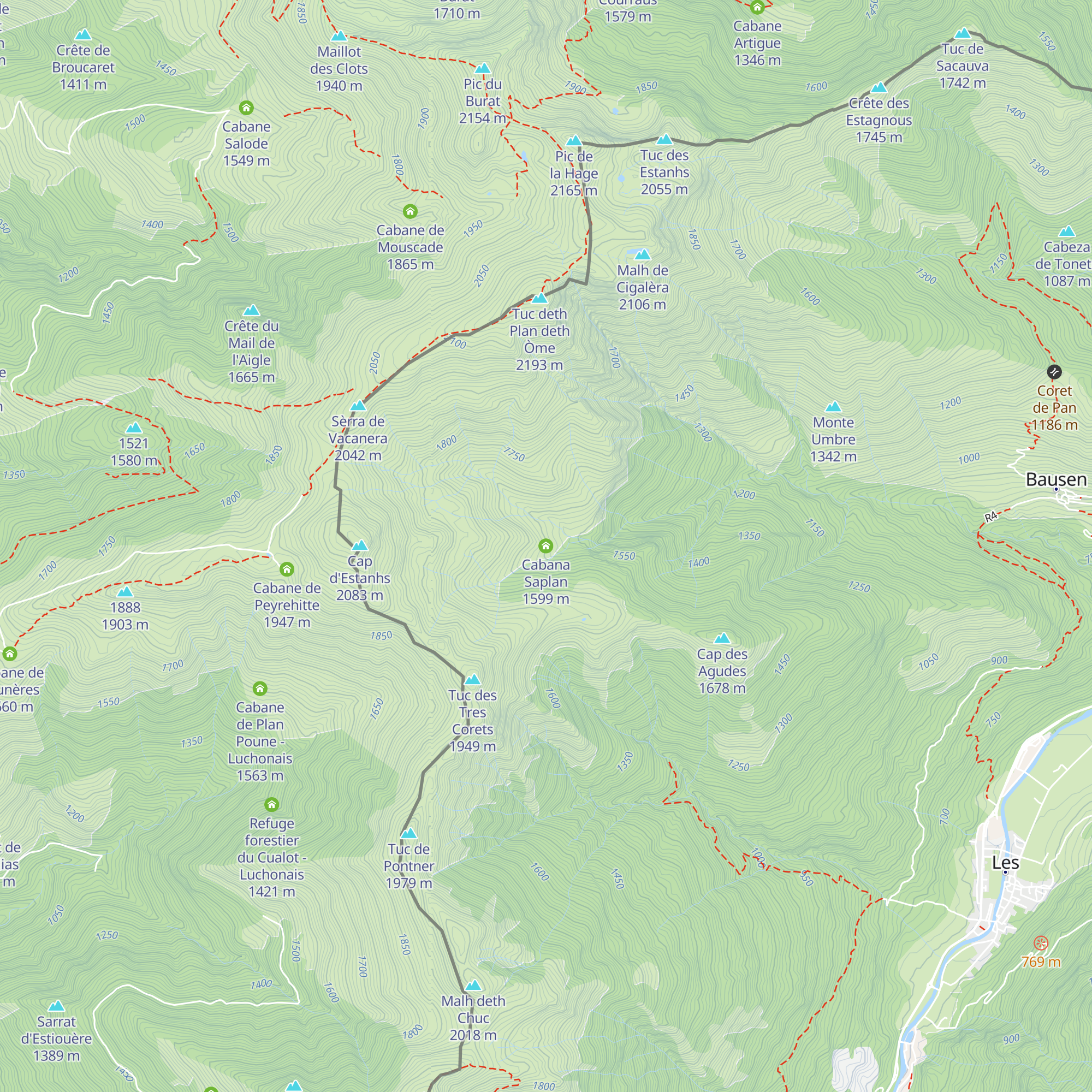 Cabana Saplan map