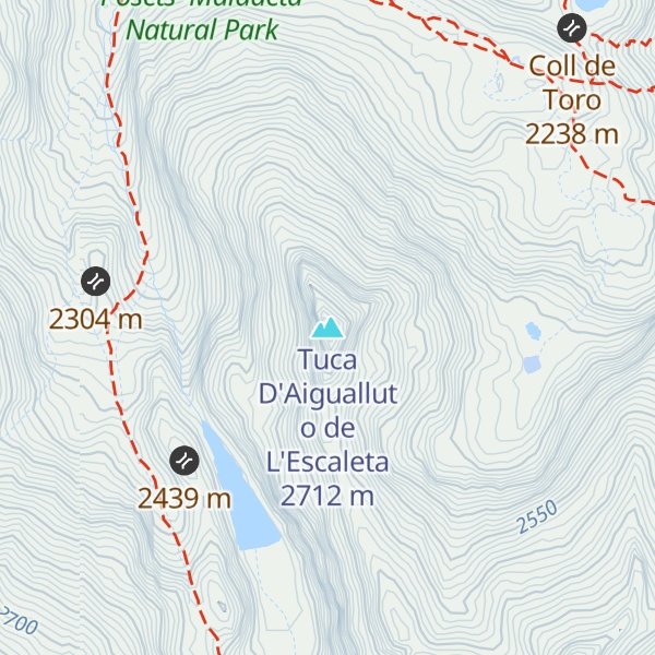 Map of Tuca D'Aiguallut o de L'Escaleta