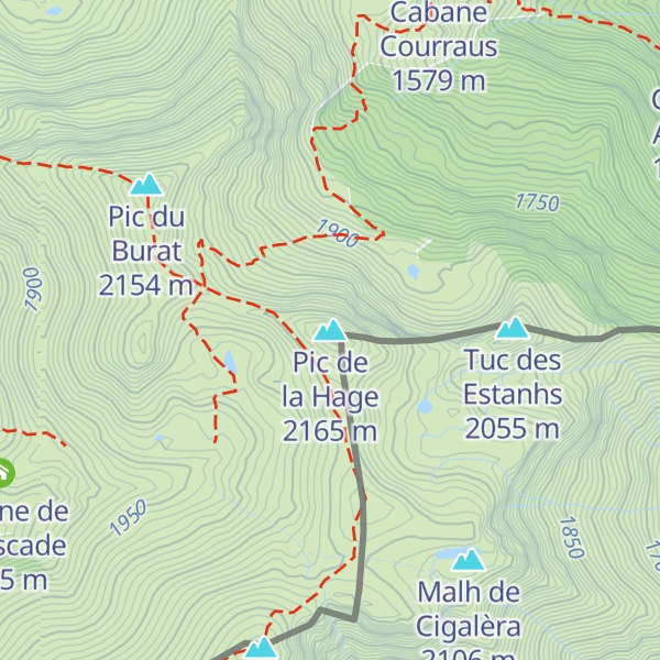 Map of Pic de la Hage