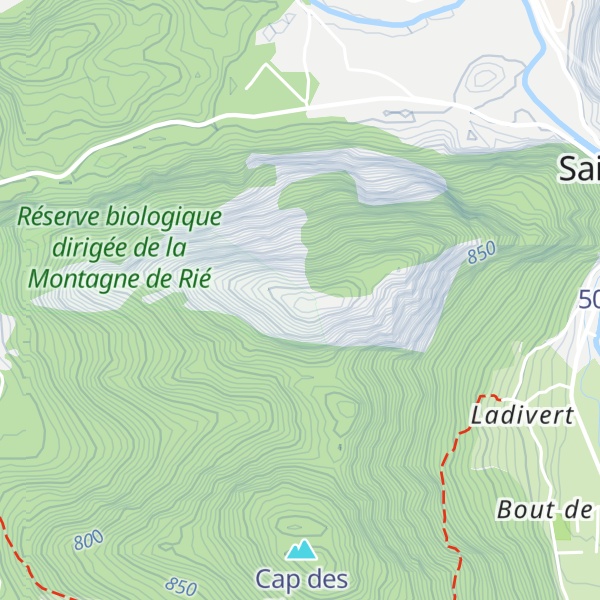 Map of Montagne de Rié