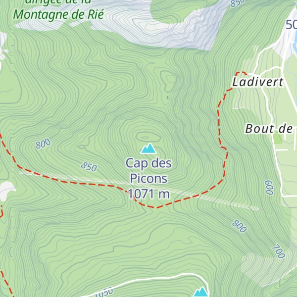 Map of Cap des Picons