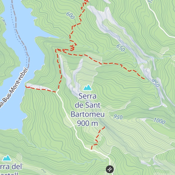 Map of Serra de Sant Bartomeu