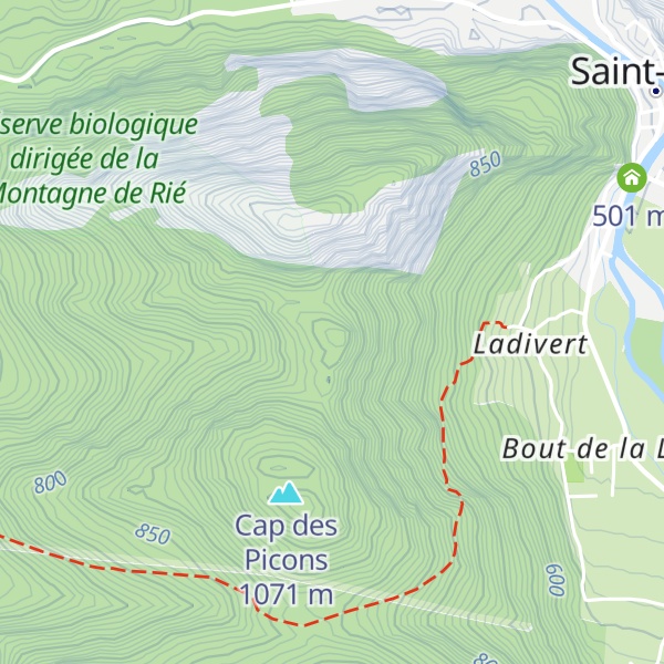 Map of Mail Blanc