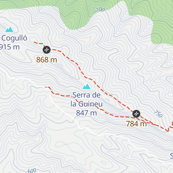 Map of Serra de la Guineu