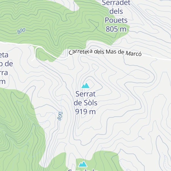 Map of Serrat de Sòls
