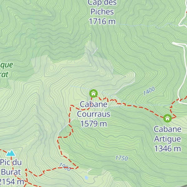 Map of Cabane Courraus