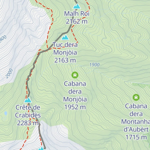 Map of Cabana dera Monjòia