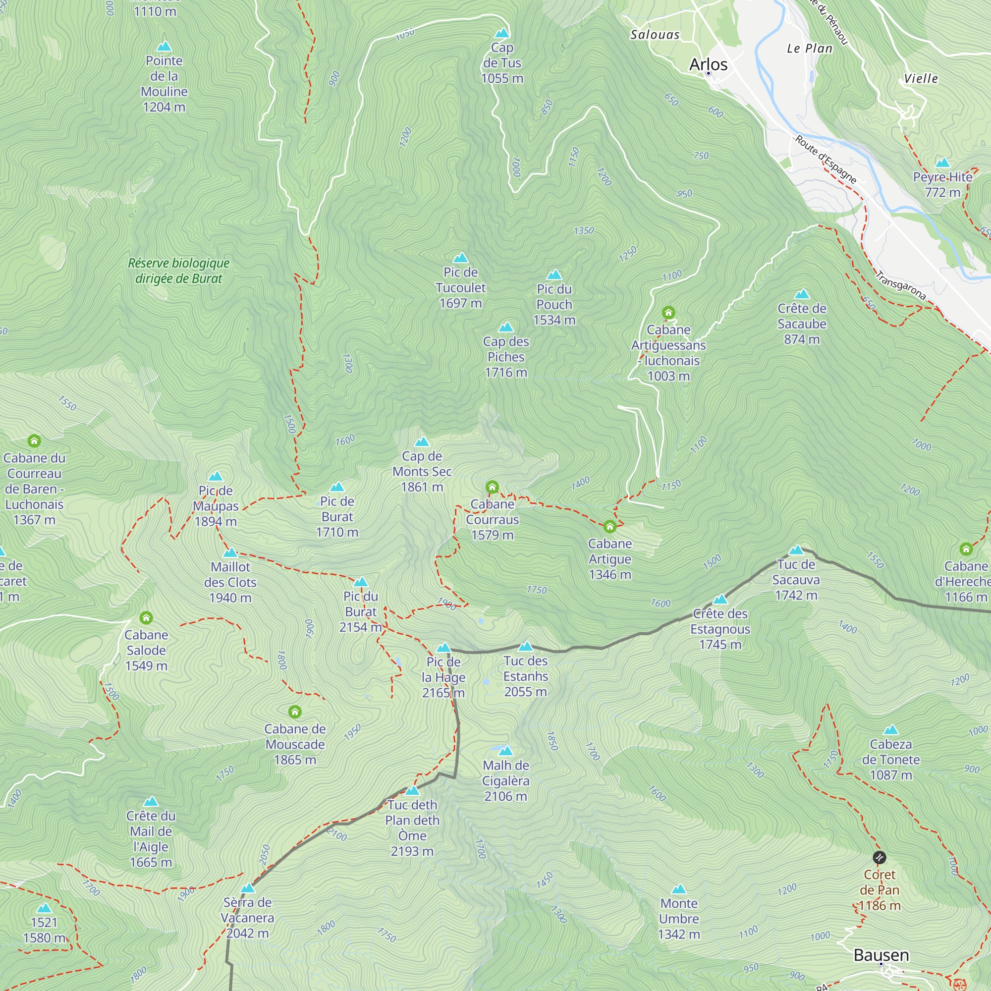 Cabane des Courraux 2 map