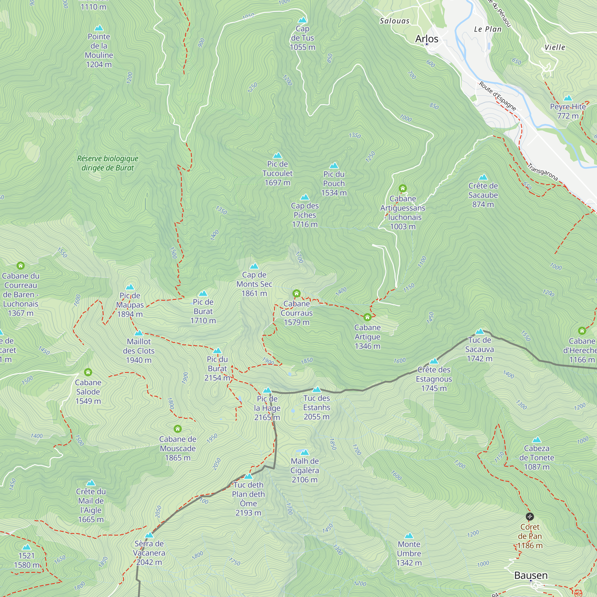 Cabane des Courraux 2 map