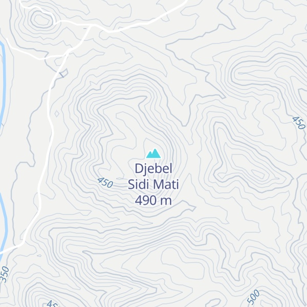 Map of Djebel Sidi Mati