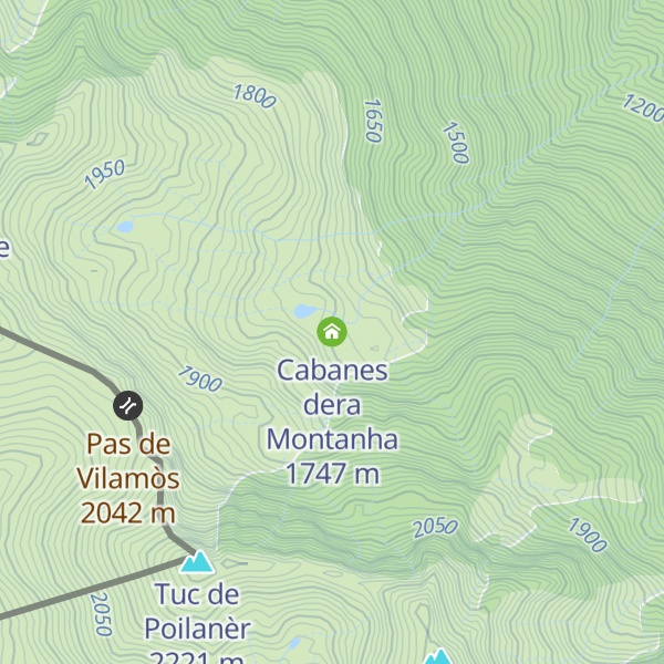 Map of Cabanes dera Montanha