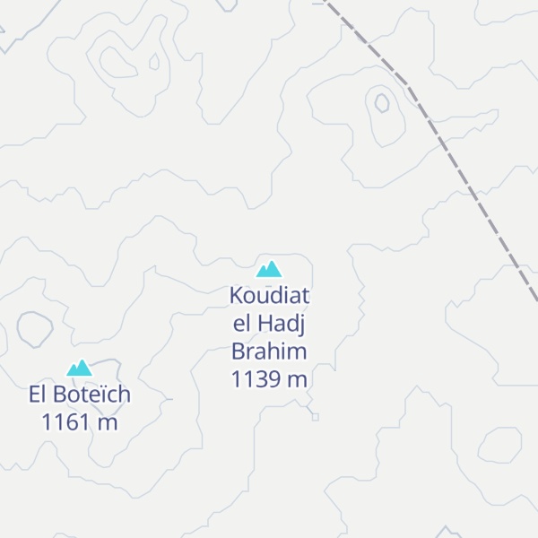 Map of Koudiat el Hadj Brahim