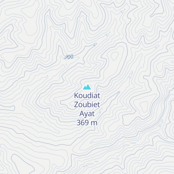 Map of Koudiat Zoubiet Ayat