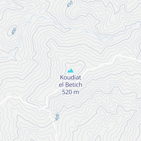 Map of Koudiat el Betich