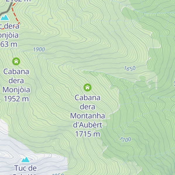 Map of Cabana dera Montanha d'Aubèrt