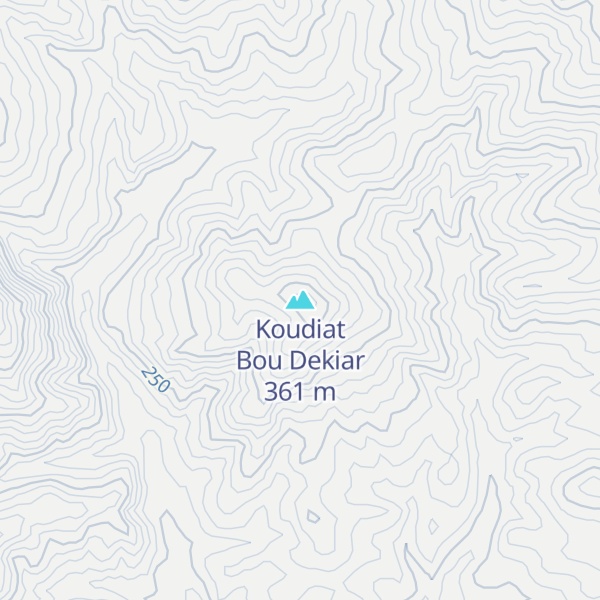 Map of Koudiat Bou Dekiar