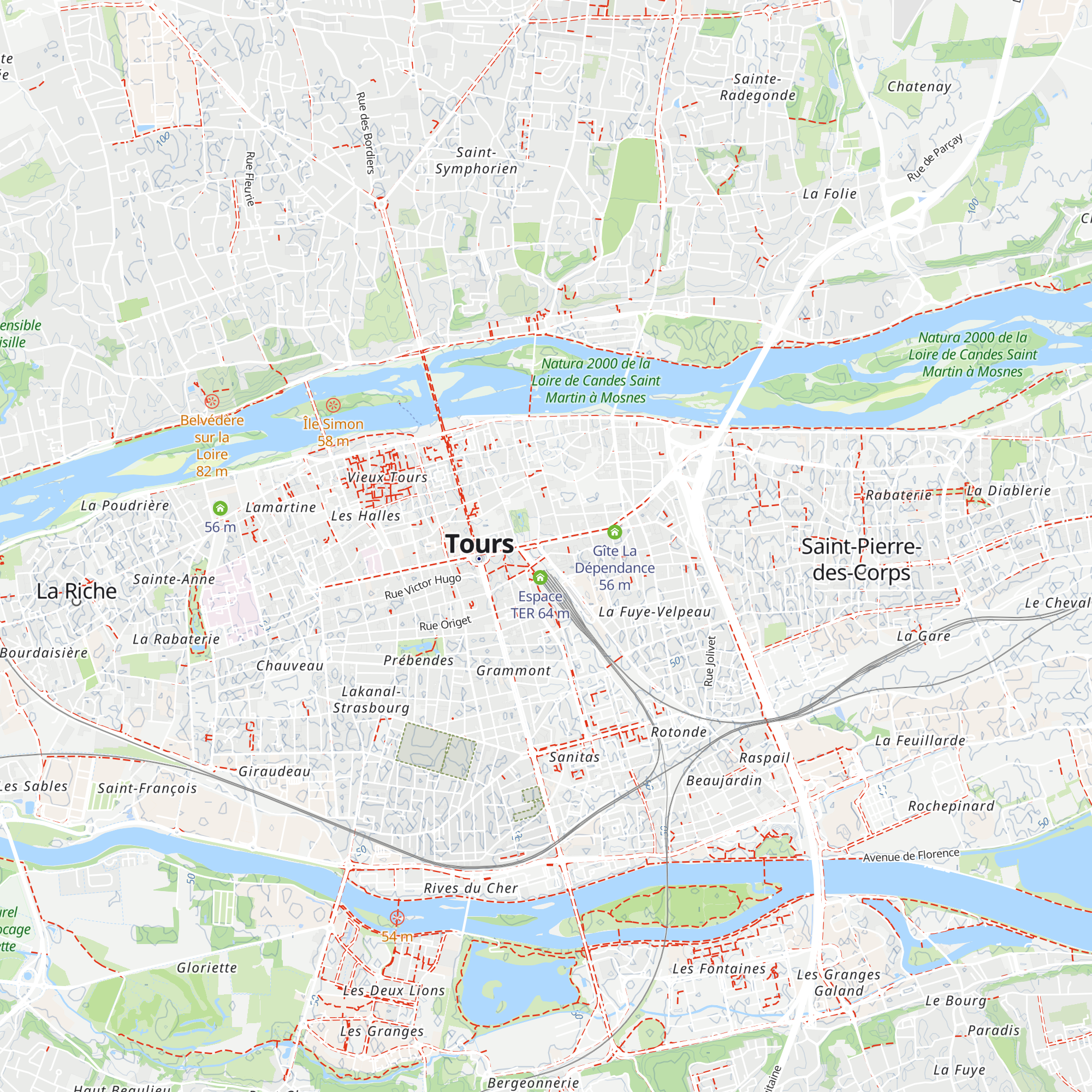 Accueil Vélo et Rando map