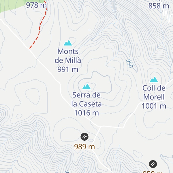 Map of Serra de la Caseta