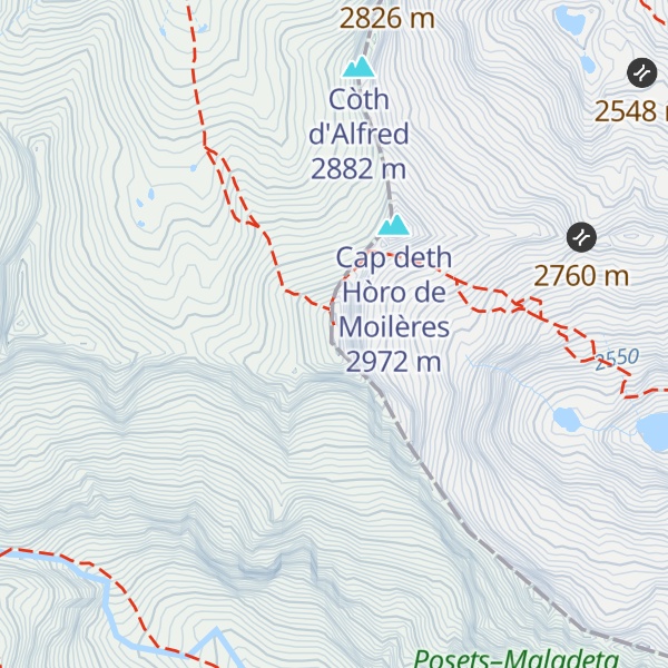 Map of Tuc de Molières