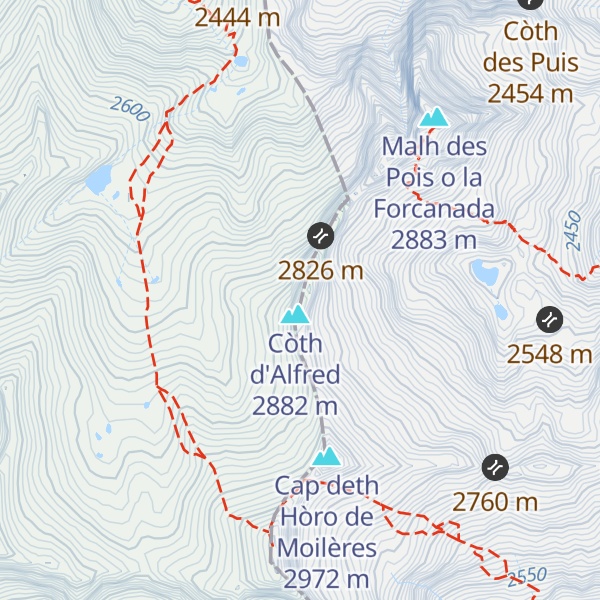 Map of Turó de Tres Puntes