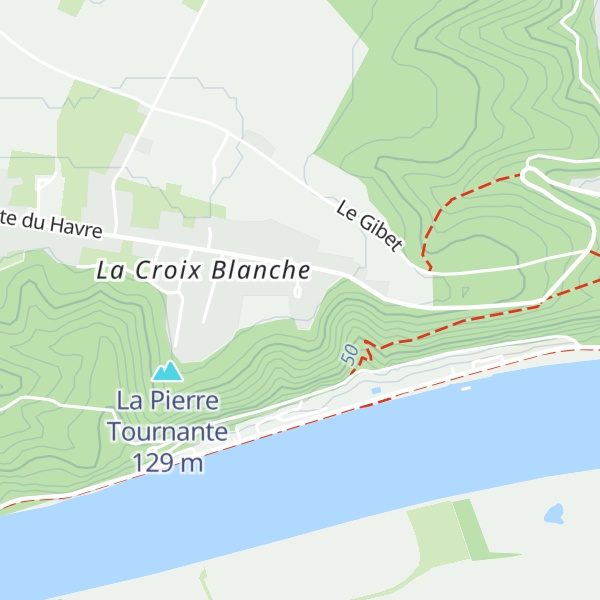 Map of Gîte Château de la croix Blanche