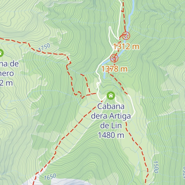 Map of Artiga de Lin Refuge