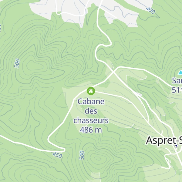 Map of Cabane des chasseurs