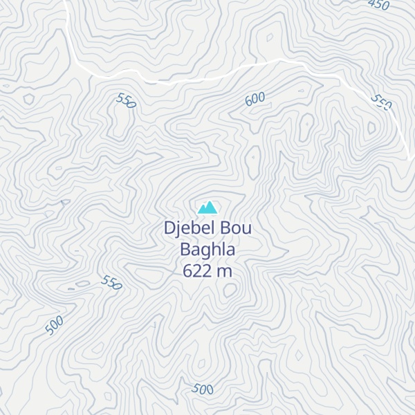 Map of Djebel Bou Baghla