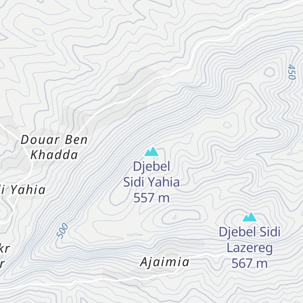Map of Djebel Sidi Yahia