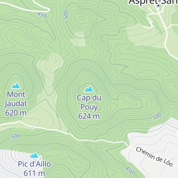 Map of Cap du Pouy