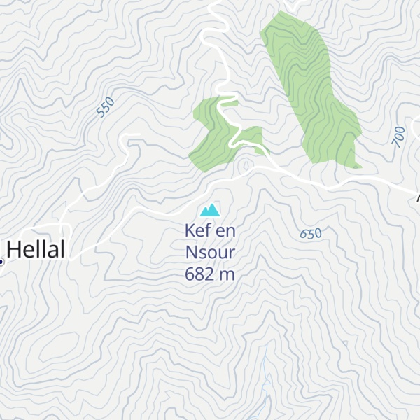 Map of Kef en Nsour