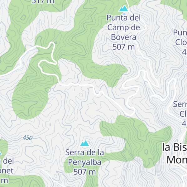 Map of Cabana dels Camins del perxe