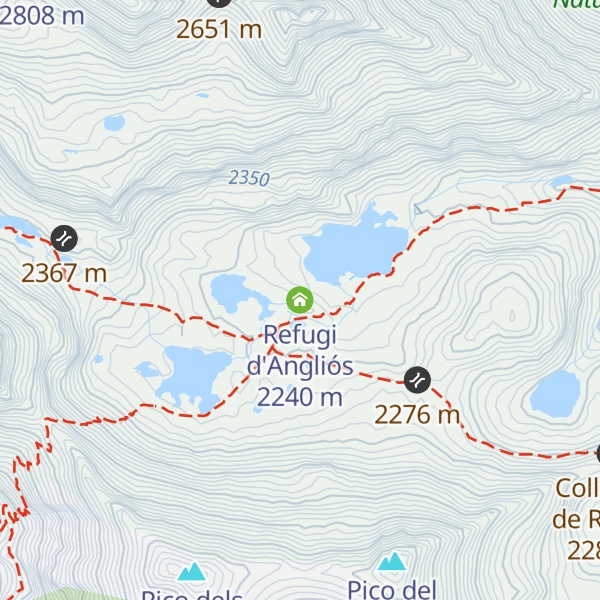 Map of Refugi d'Angliós