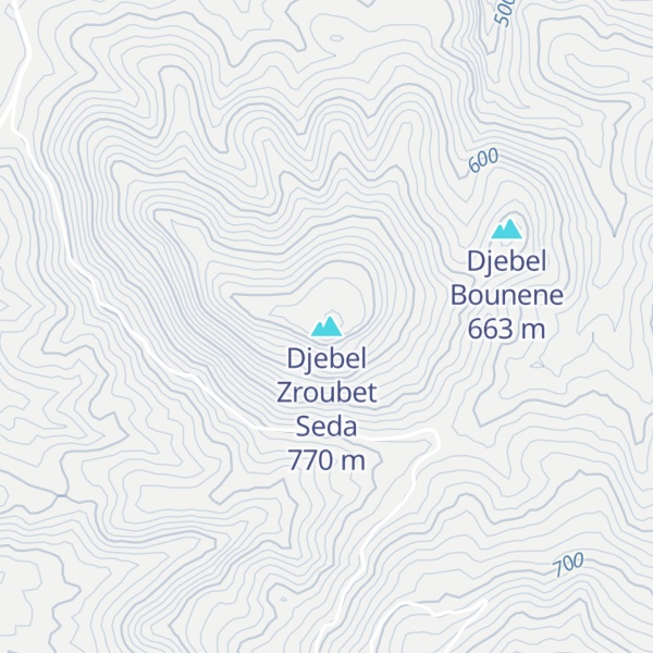 Map of Djebel Zroubet Seda