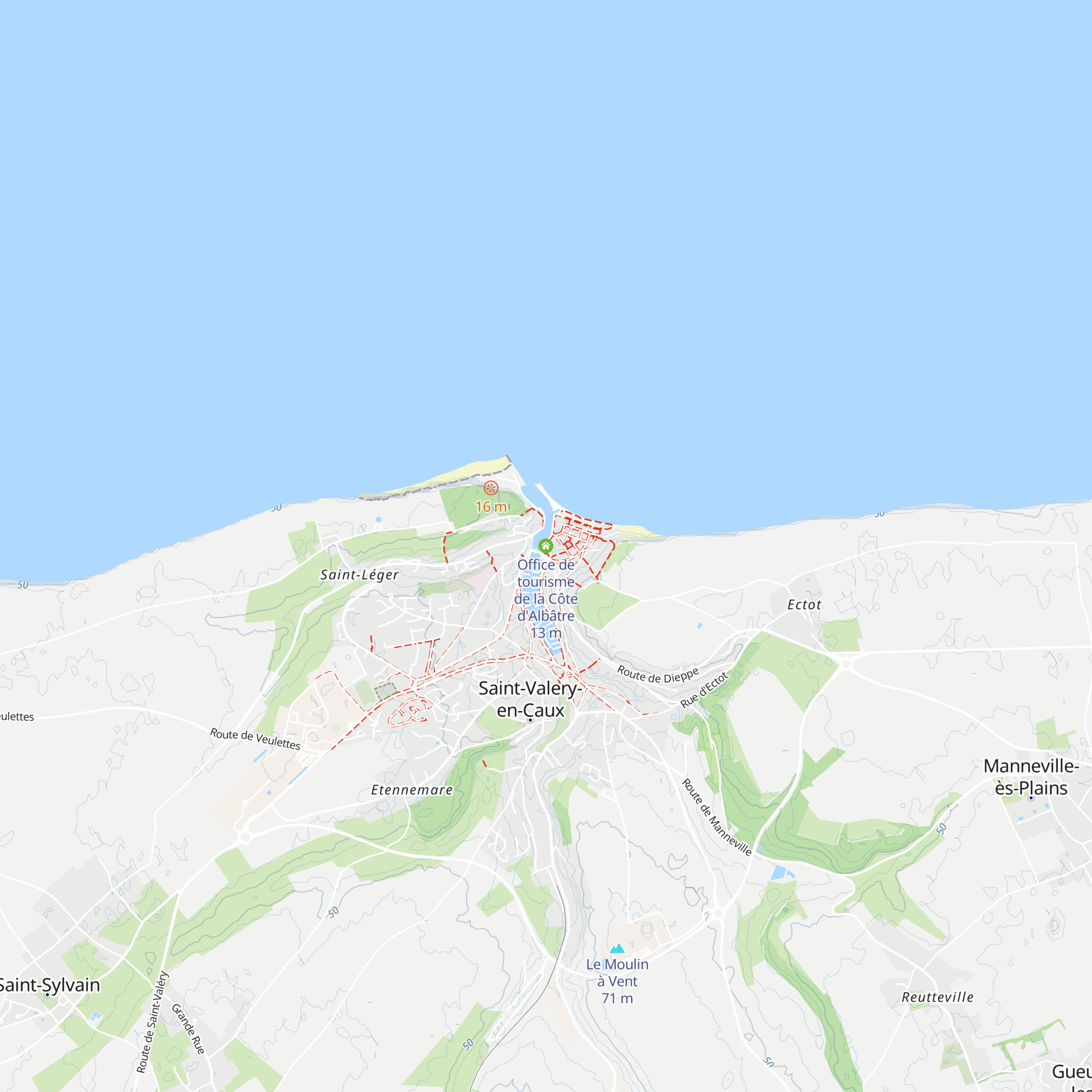 Office de tourisme de la Côte d'Albâtre map