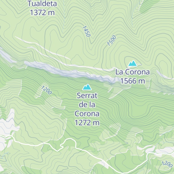 Map of Serrat de la Corona