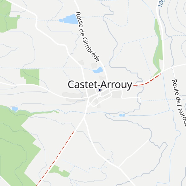 Map of Gîte Communal de Castet-Arrouy