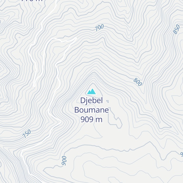 Map of Djebel Boumane