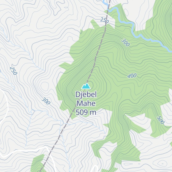 Map of Djebel Mahe