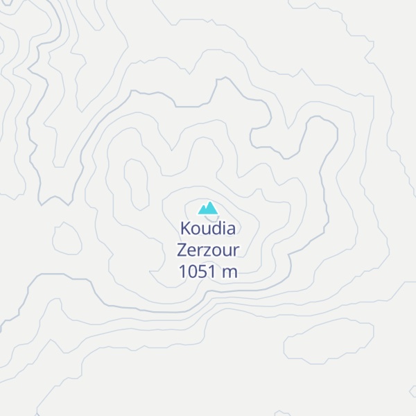 Map of Koudia Zerzour