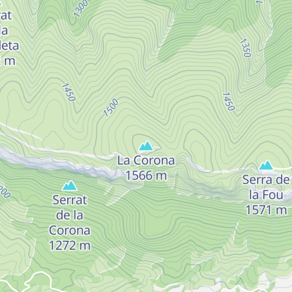 Map of La Corona