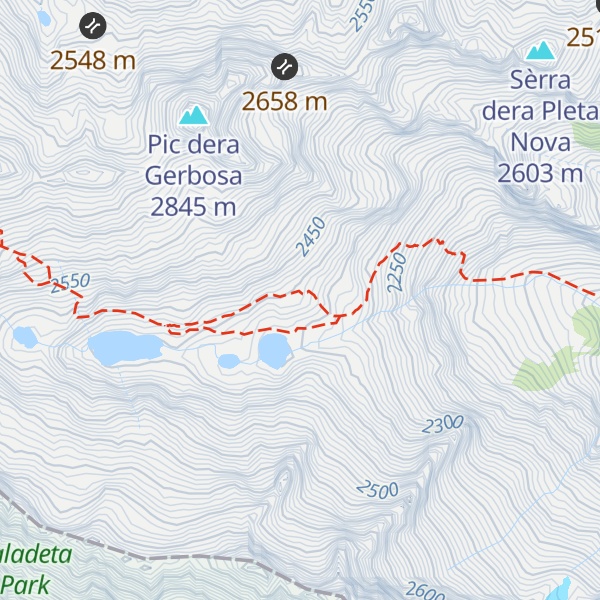 Map of Refugi de Molières