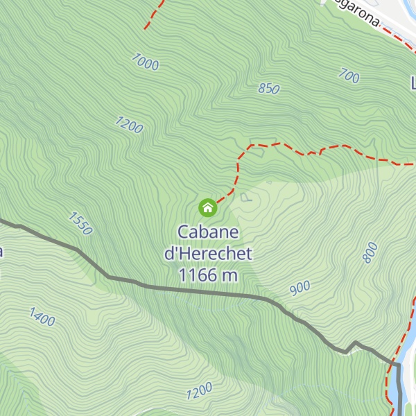 Map of Cabane d'Herechet