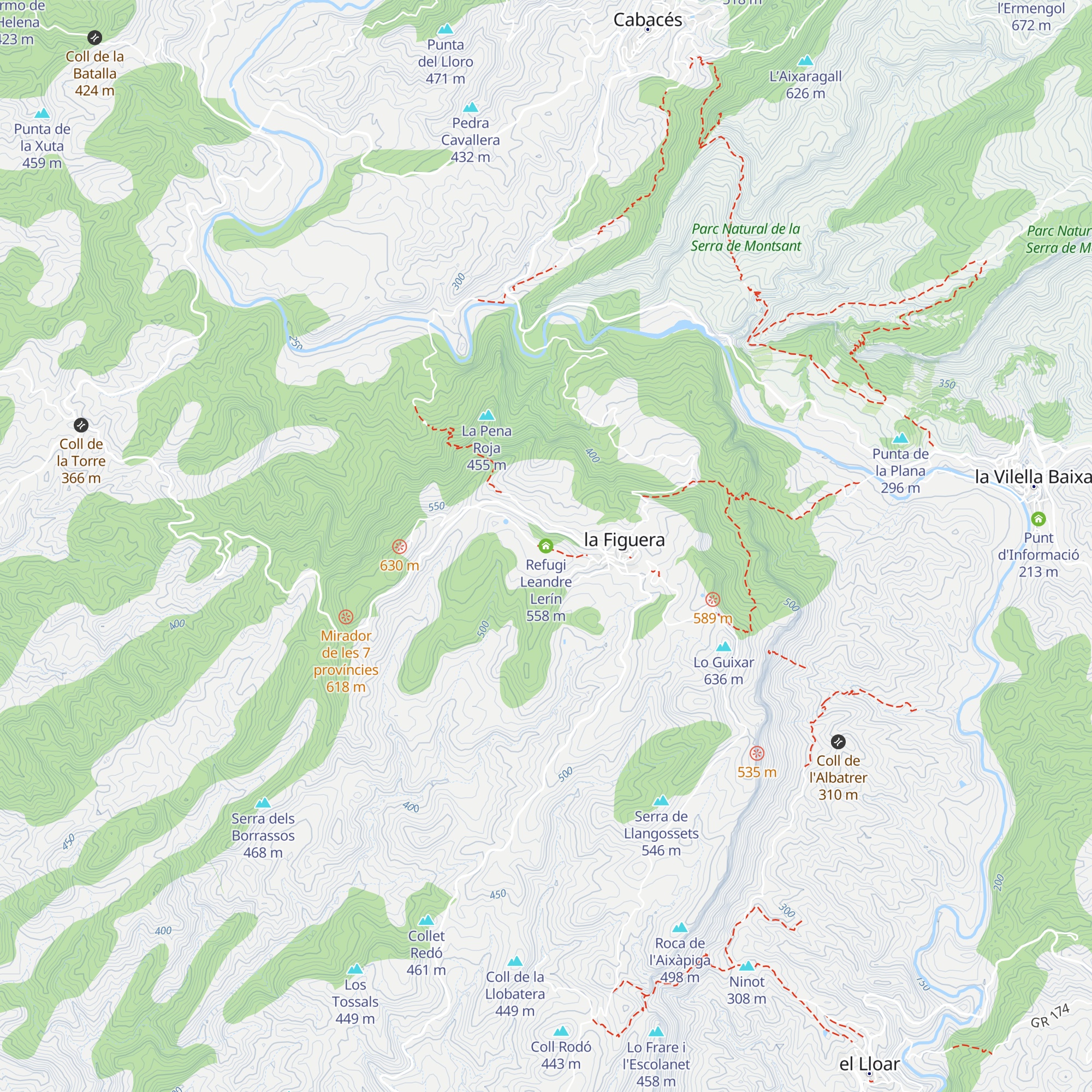 Refugi Leandre Lerín map