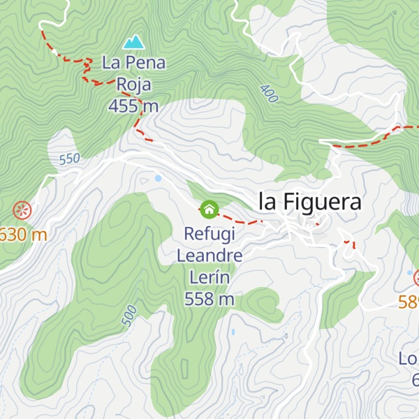 Map of Refugi Leandre Lerín