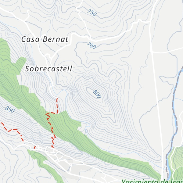 Map of Serrat de Mons i Valls