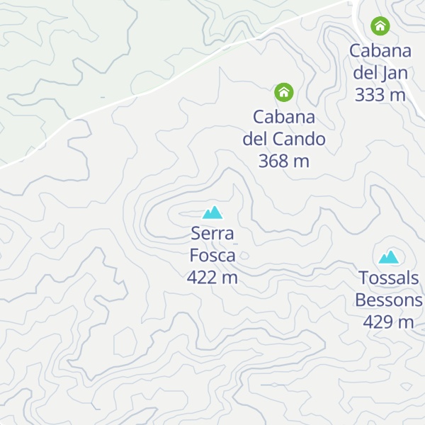 Map of Serra Fosca