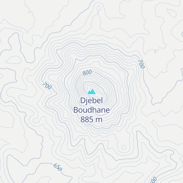 Map of Djebel Boudhane